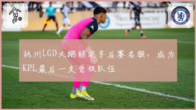 杭州LGD大鹅锁定季后赛名额,成为KPL最后一支晋级队伍